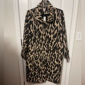 Leopard Print Women's Coat
